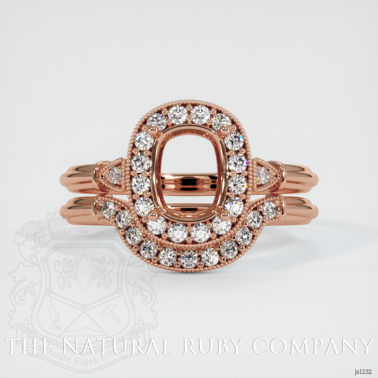14K Rose Gold Antique Style Ring Setting