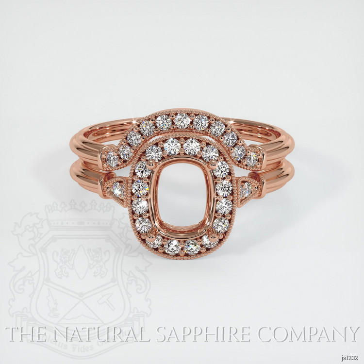 14K Rose Gold Antique Style Ring Setting