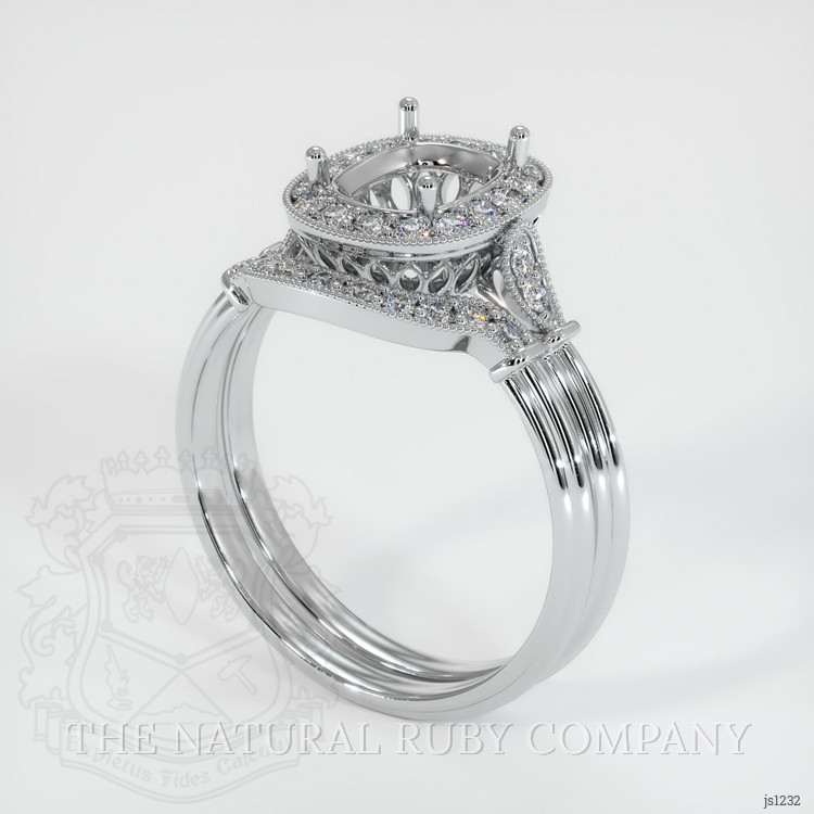 Silver Antique Style Ring Setting