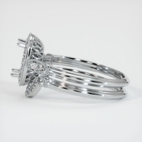 14K White Gold Antique Style Ring Setting Image