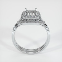 18K White Gold Antique Style Ring Setting Image