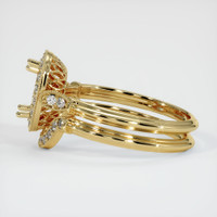 10K Yellow Gold Antique Style Ring Setting Image