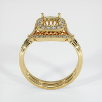 14K Yellow Gold Antique Style Ring Setting Image