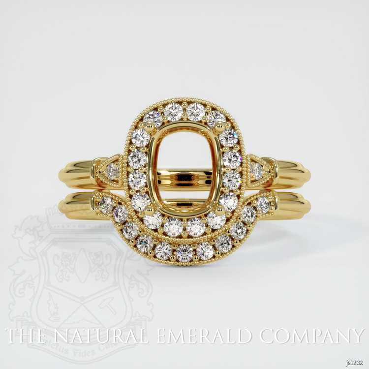 18K Yellow Gold Antique Style Ring Setting