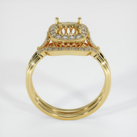 18K Yellow Gold Antique Style Ring Setting Image
