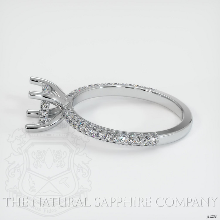Platinum 950 Pave Ring Setting