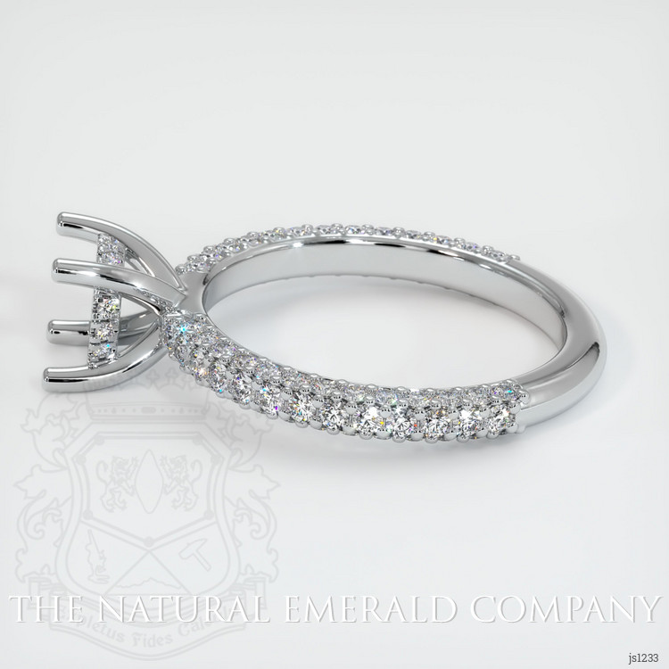 Platinum 950 Pave Ring Setting