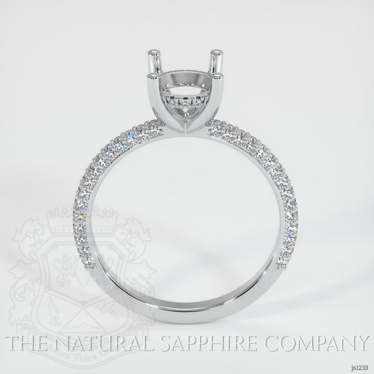 Platinum 950 Pave Ring Setting