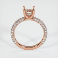 14K Rose Gold Pave Ring Setting Image