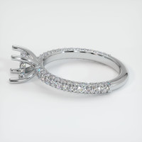 14K White Gold Pave Ring Setting Image