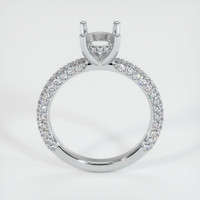 14K White Gold Pave Ring Setting Image