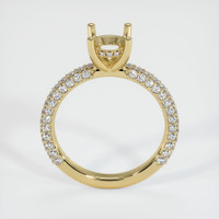 14K Yellow Gold Pave Ring Setting Image