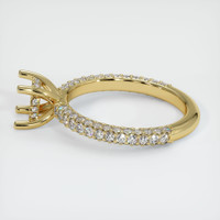 18K Yellow Gold Pave Ring Setting Image