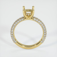 18K Yellow Gold Pave Ring Setting Image