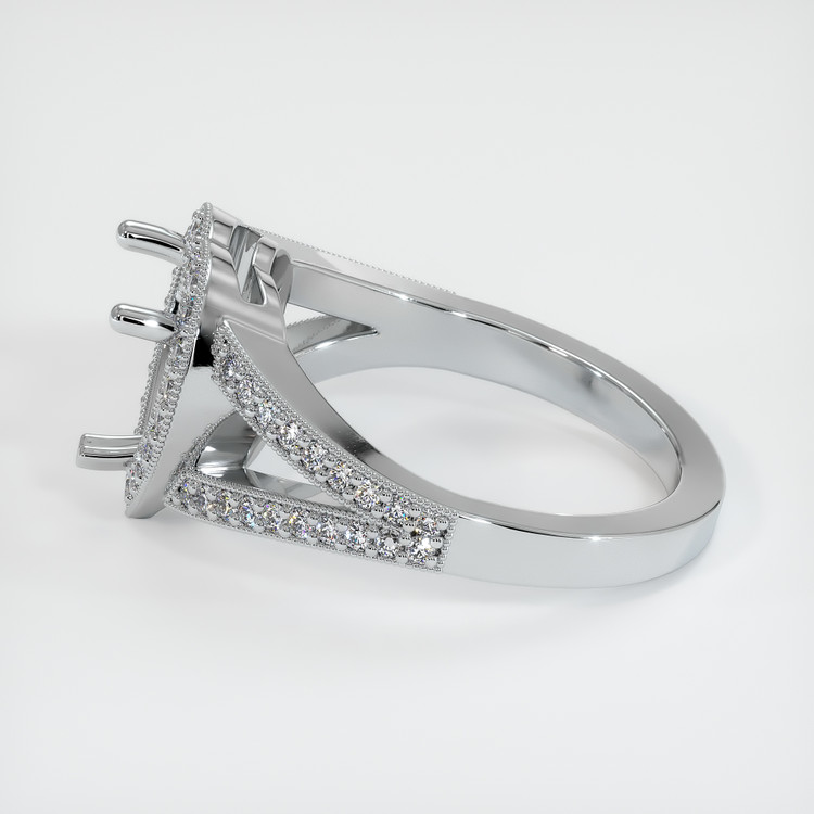 Platinum 950 Pave Ring Setting