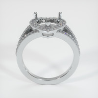 10K White Gold Pave Ring Setting Image
