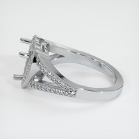 18K White Gold Pave Ring Setting Image
