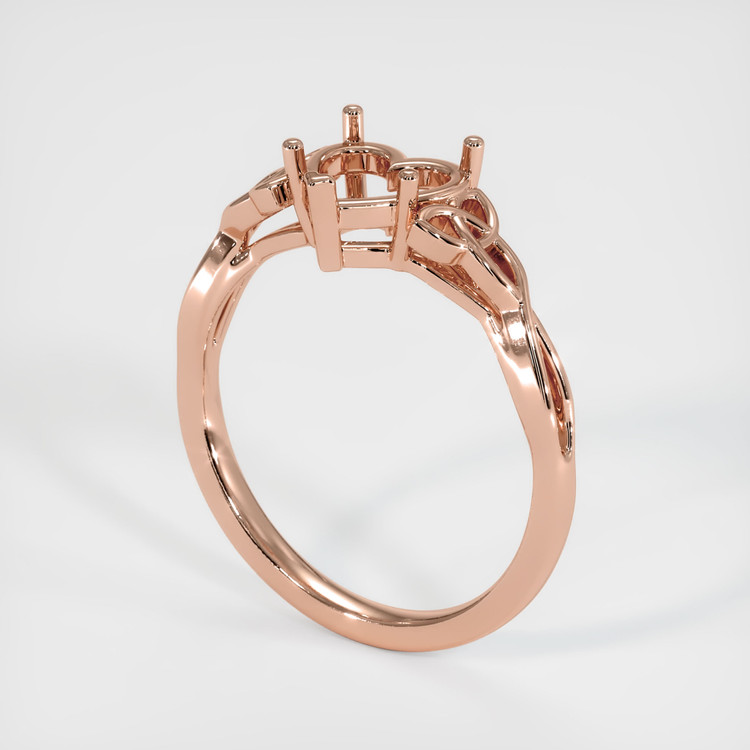 14K Rose Gold Celtic Ring Setting