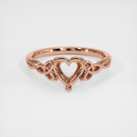 14K Rose Gold Celtic Ring Setting Image