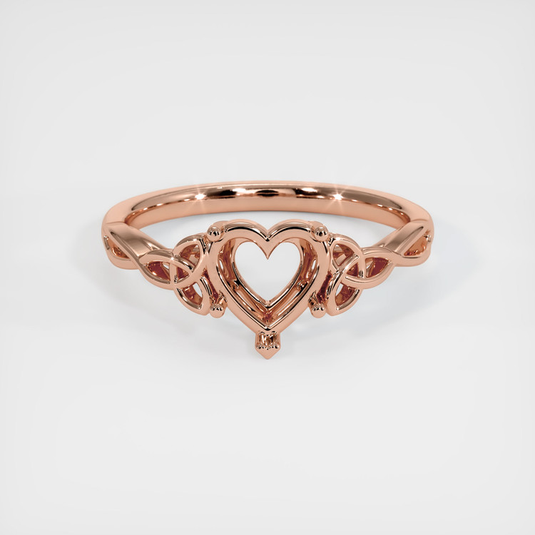 14K Rose Gold Celtic Ring Setting
