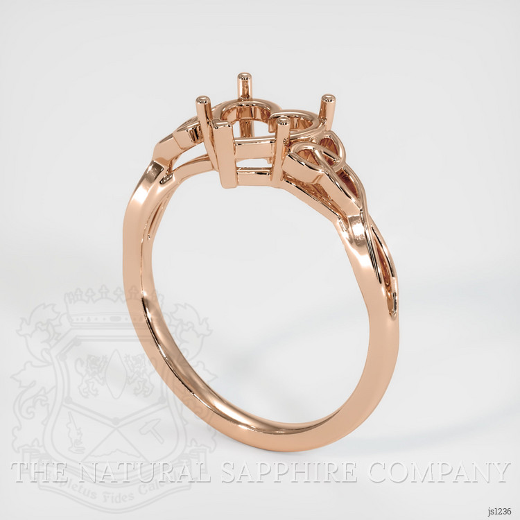 18K Rose Gold Celtic Ring Setting