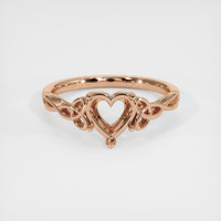 18K Rose Gold Celtic Ring Setting Image