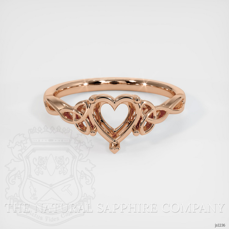 18K Rose Gold Celtic Ring Setting