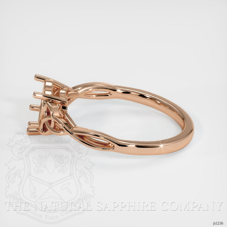 18K Rose Gold Celtic Ring Setting