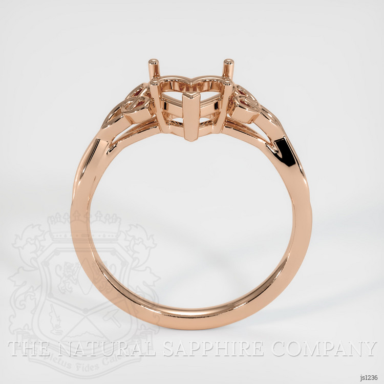 18K Rose Gold Celtic Ring Setting