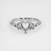 14K White Gold Celtic Ring Setting Image