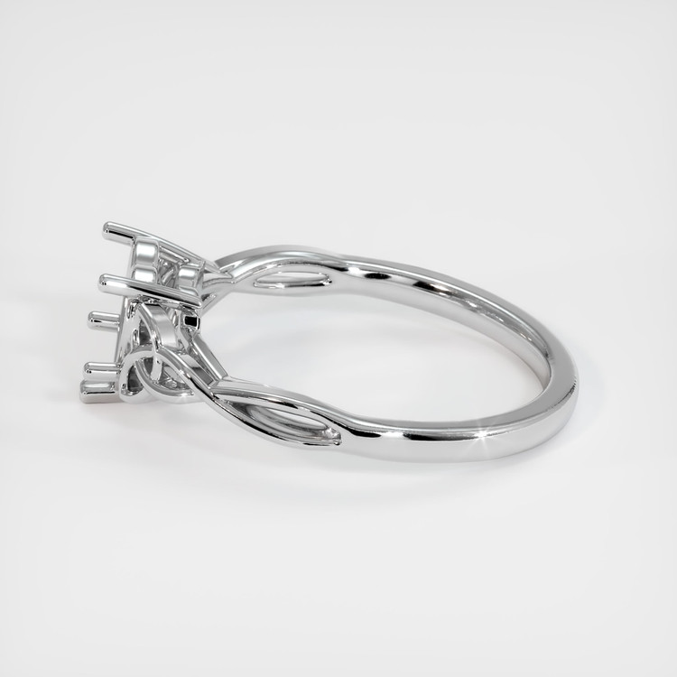 14K White Gold Celtic Ring Setting