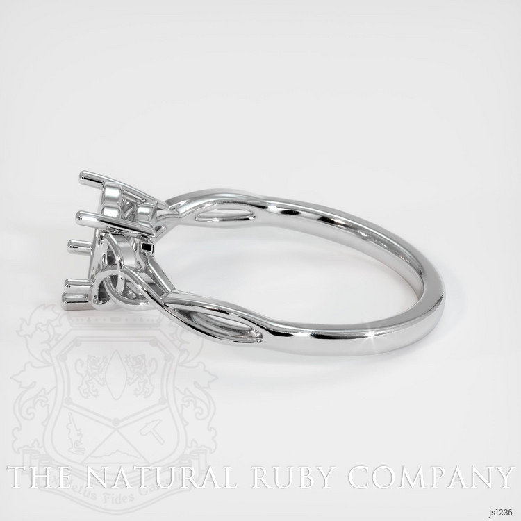 14K White Gold Celtic Ring Setting