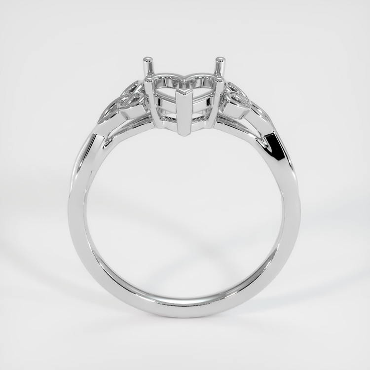 14K White Gold Celtic Ring Setting