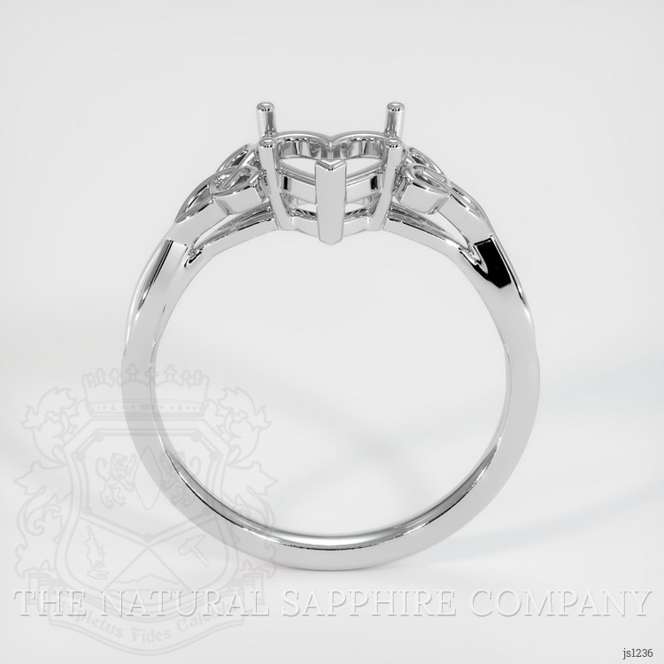 14K White Gold Celtic Ring Setting