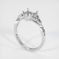 18K White Gold Celtic Ring Setting Video