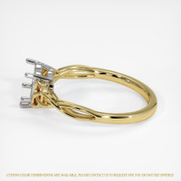 14K White & Yellow Celtic Ring Setting Image