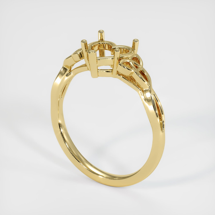 18K Yellow Gold Celtic Ring Setting