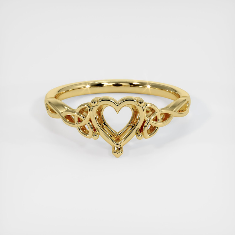 18K Yellow Gold Celtic Ring Setting