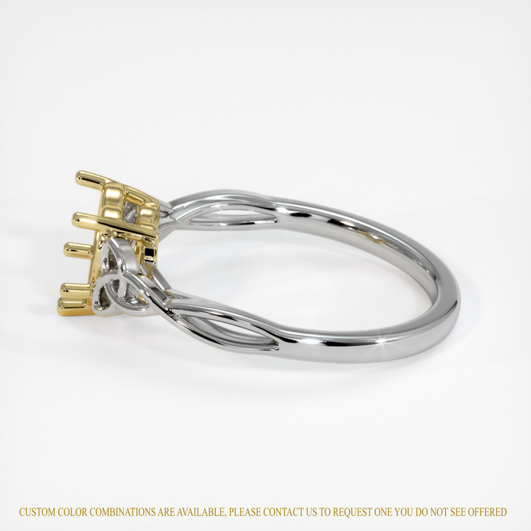 14K Yellow & White Celtic Ring Setting
