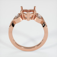14K Rose Gold Accent Stones Ring Setting Image