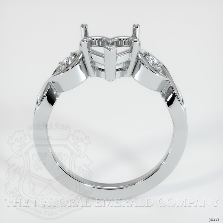 Silver Accent Stones Ring Setting
