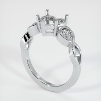 10K White Gold Accent Stones Ring Setting Video