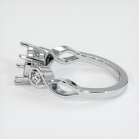 10K White Gold Accent Stones Ring Setting Image