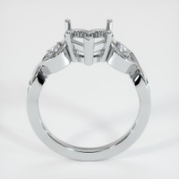 14K White Gold Accent Stones Ring Setting Image