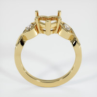 14K Yellow Gold Accent Stones Ring Setting Image