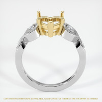 14K Yellow & White Accent Stones Ring Setting Image