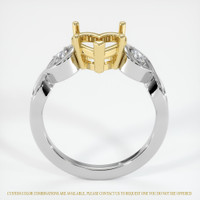 18K Yellow & White Accent Stones Ring Setting Image