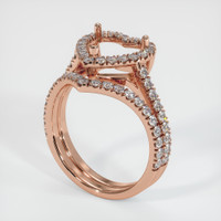 14K Rose Gold Pave Ring Setting Video