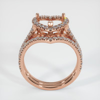 14K Rose Gold Pave Ring Setting Image