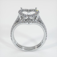14K White Gold Pave Ring Setting Image